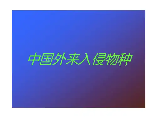 中国外来入侵物种
