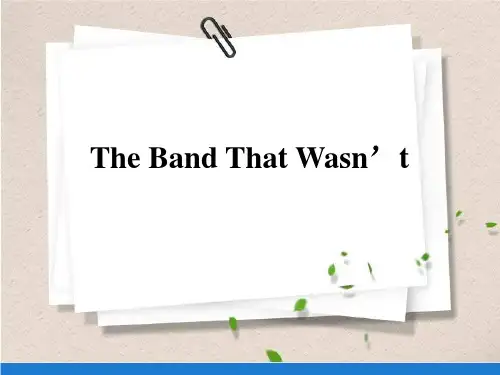 高一英语人教课标必修2unit5the band that wasn't