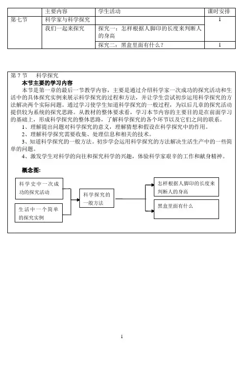 1.7  科学探究