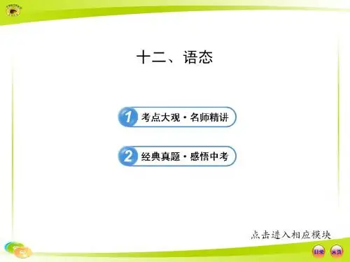 初中语法专题十二