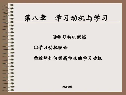 教育心理学 动机