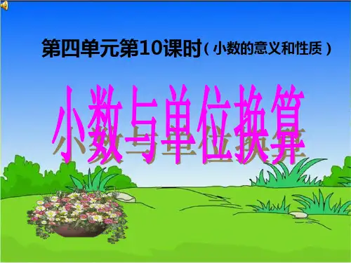 小数与单位换算(1)