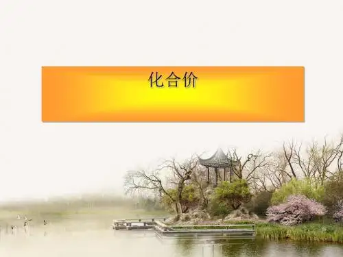 化学式与化合价PPT课件34 人教版