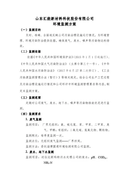 环境监测方案