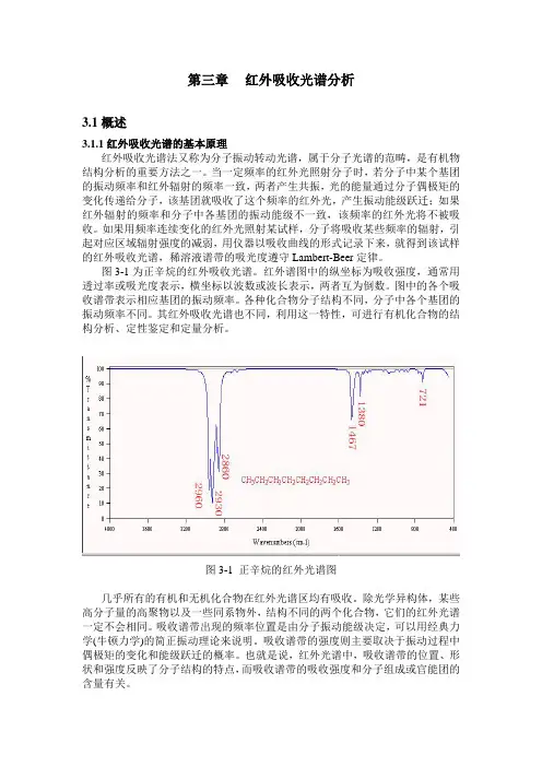 第三章-红外吸收光谱分析