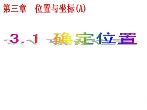 3.1 确定位置