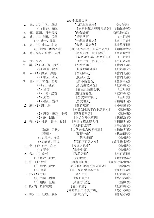 150个常用实词