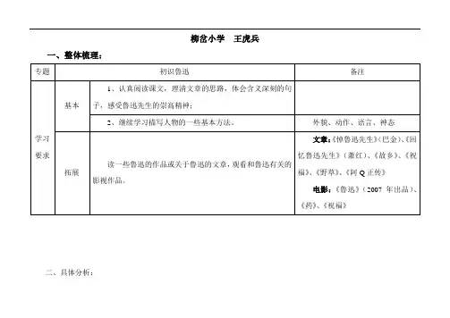 人教版小学六年级语文上册第五、六单元知识点归纳