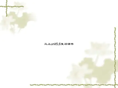 三上unit5,6复习课件