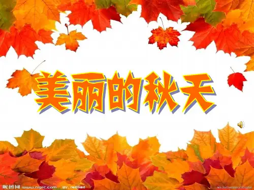 幼儿园大班—美丽的秋天