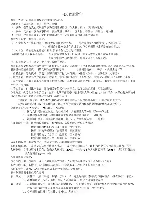 心理测量学