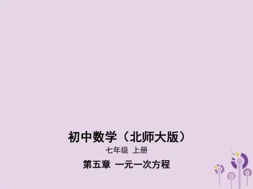 七年级数学上册第五章一元一次方程3应用一元一次方程—水箱变高了课件(新版)北师大版
