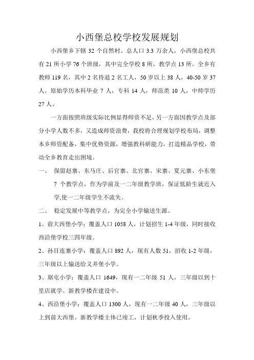 学校发展规划