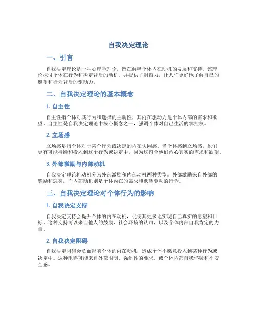 自我决定理论 3