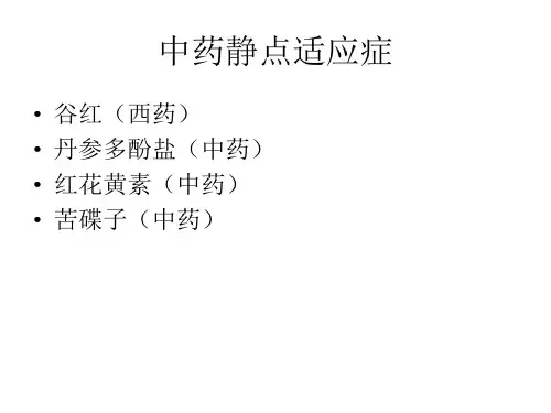 中药应用适应症