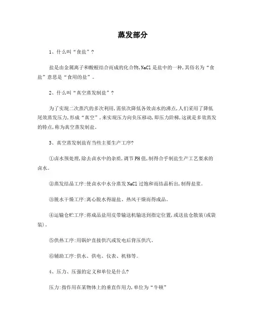 真空制盐500问