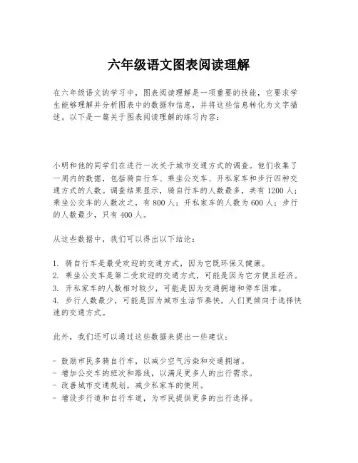 六年级语文图表阅读理解