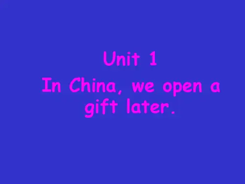 外研版八年级英语上册Module 11 unit 1 课件