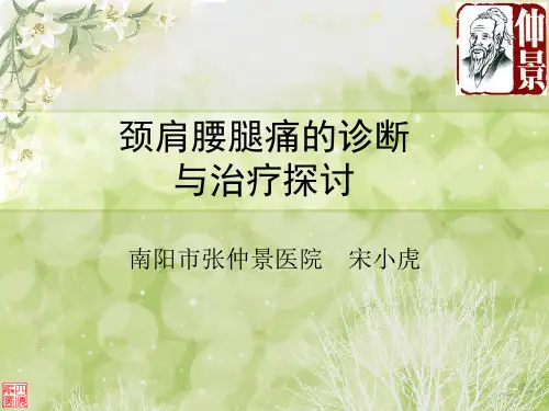 颈肩腰腿痛诊断与治疗