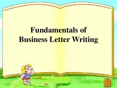 8. Fundamentals of Business Letter Writing