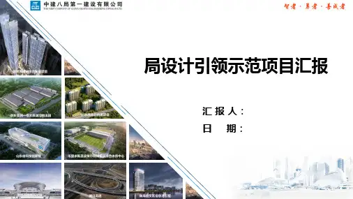 局设计引领PPT汇报材料-八局一公司-国际医学中心安置三区项目