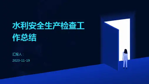 水利安全生产检查工作总结