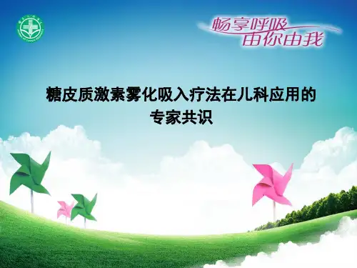 糖皮质激素雾化吸入疗法儿科应用的专家共识