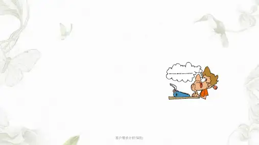 客户需求分析(保险)ppt课件