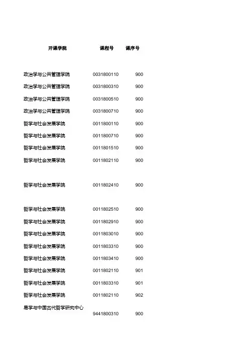 山东大学全校通选课
