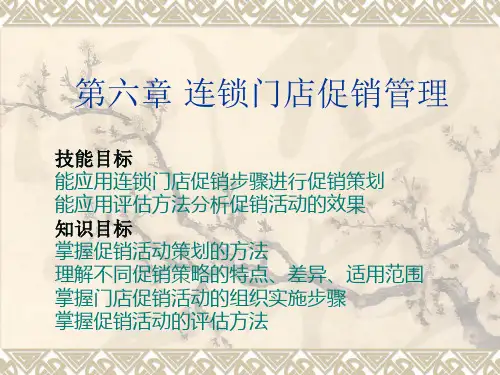 连锁门店促销管理课件