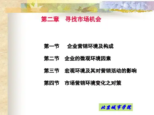 市场营销第三章营销环境(新)_PPT幻灯片