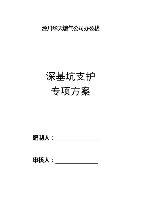 深基坑专项施工方案 2