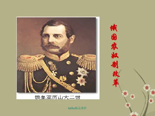 高中历史俄国农奴制改革课件人民版必修1