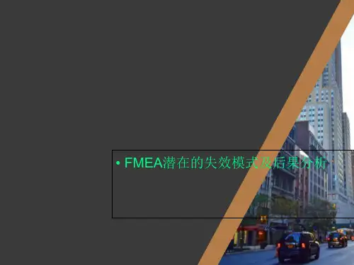 FMEA潜在的失效模式及后果分析