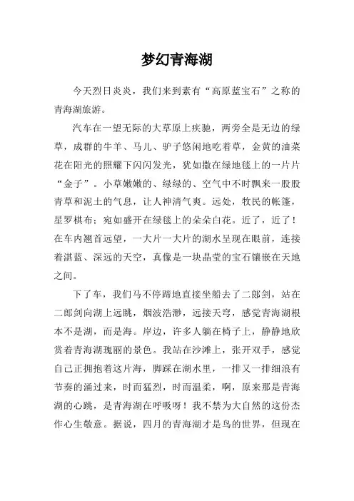 梦幻青海湖