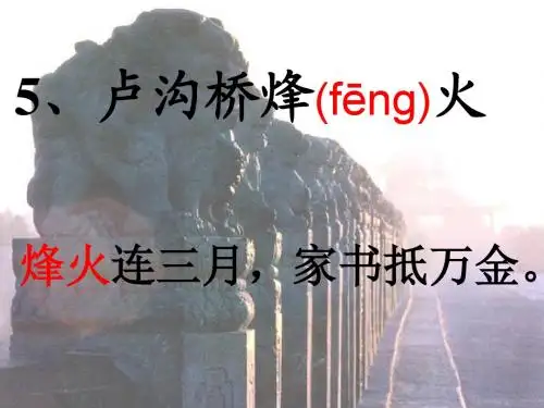 5《卢沟桥烽火》