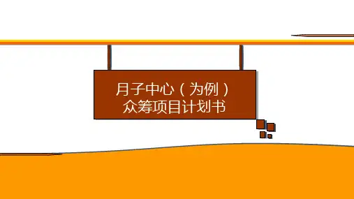 2016最新版众筹商业项目方案规划书