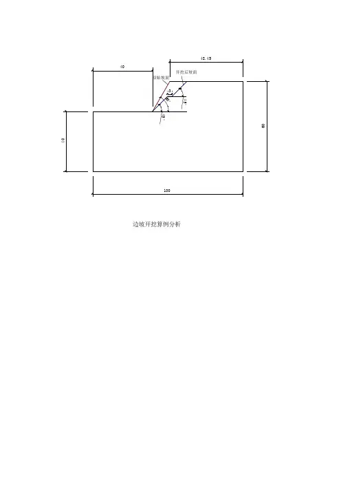第二次上机题目:边坡开挖算例