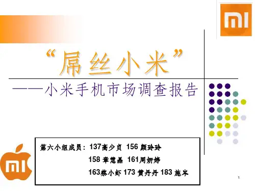 小米手机市场调查报告