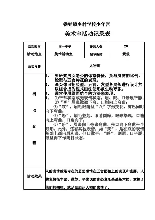 美术室活动记录6