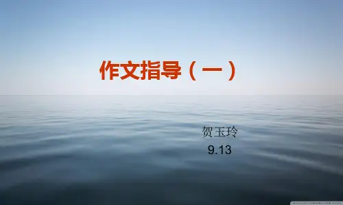 高考作文写法指导(一) 课件