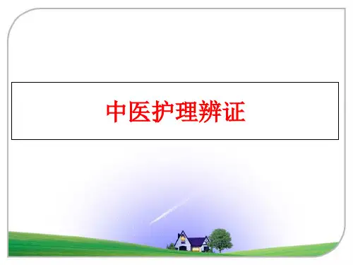 最新中医护理辨证