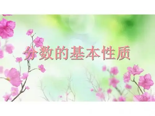 《分数的基本性质课件》教学PPT课件