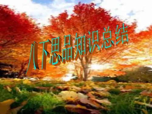 八下思品知识点