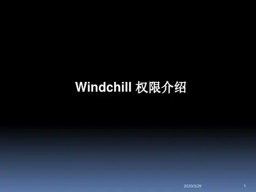 Windchill 权限介绍