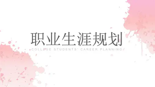 新教师职业生涯规划ppt模板