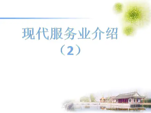 现代服务业的介绍(2)