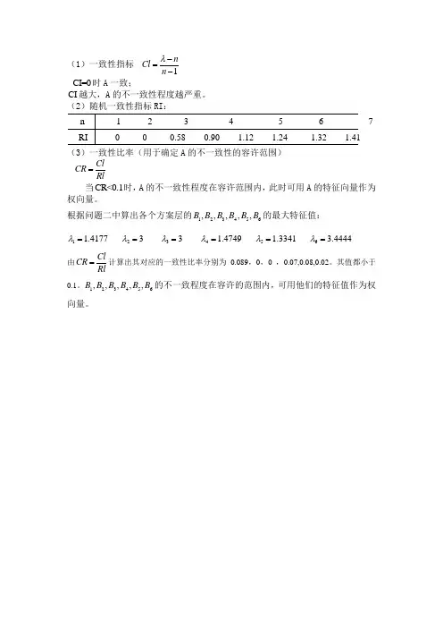 不一致性检验