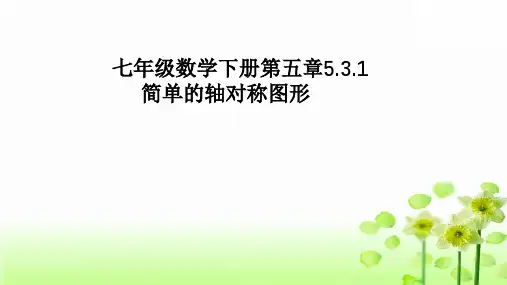 北师大版七年级数学下册第五章5.3.1简单的轴对称图形