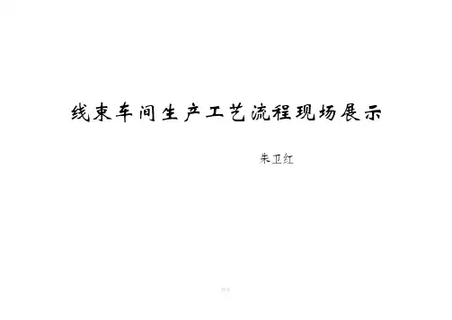 线束车间生产工艺流程现场展示